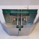 Pair of spectral vintage 1980 wall lamps