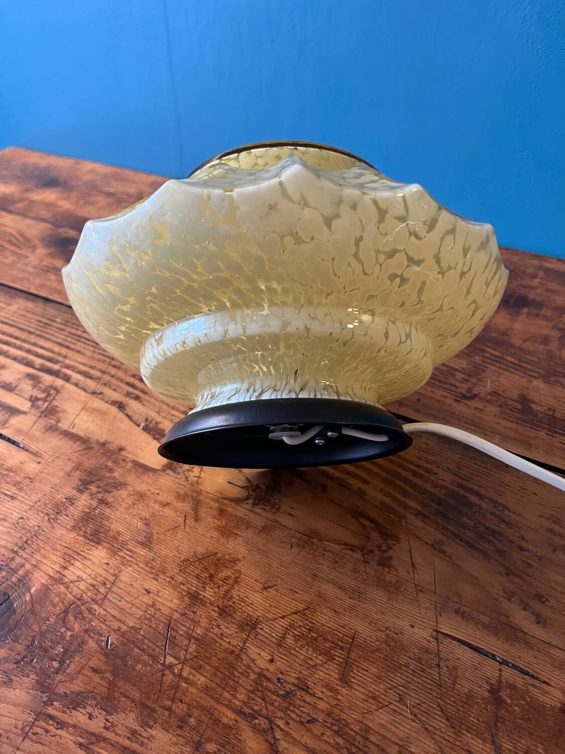 Lampe à poser verre de Clichy