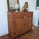 Vintage Parisian Buffet - Patinated Blonde Pine - 100x100cm