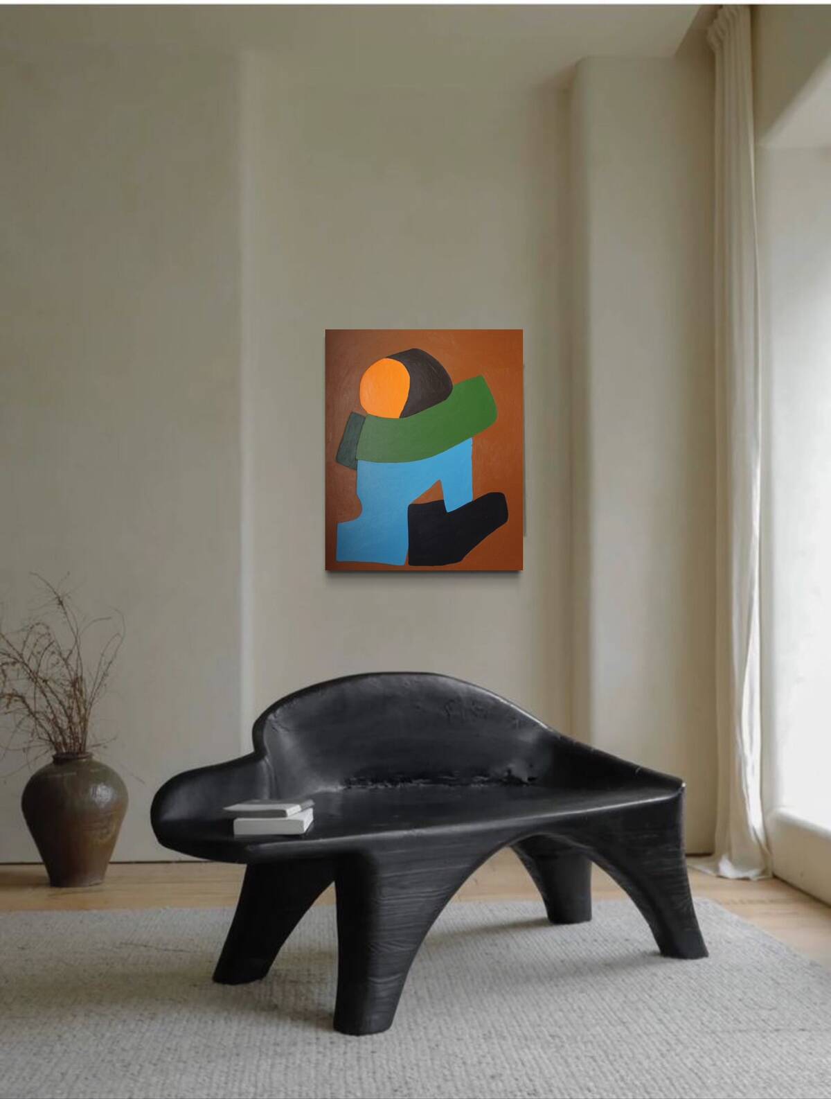 Colorful figurative abstract "You and me"
