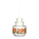 White globe and orange saucers stacked seventies pop