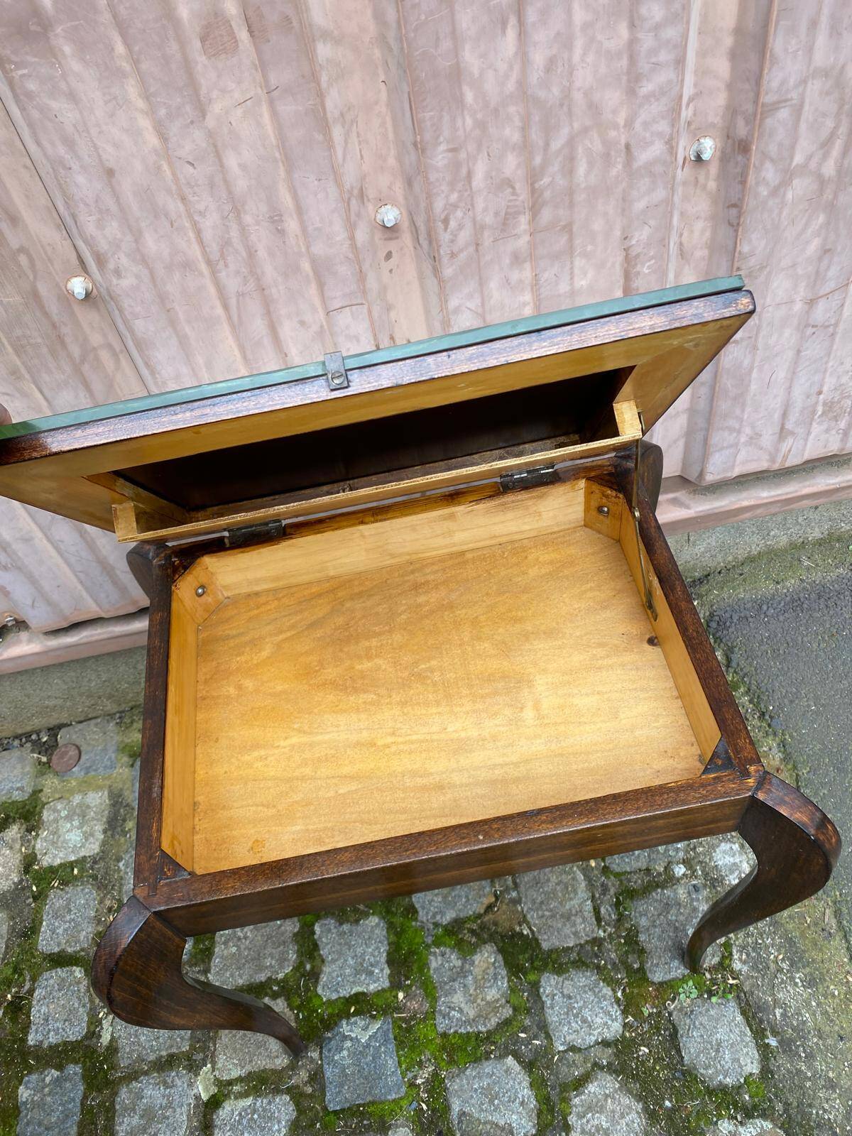 Louis XV solid wood mirrored coffee table