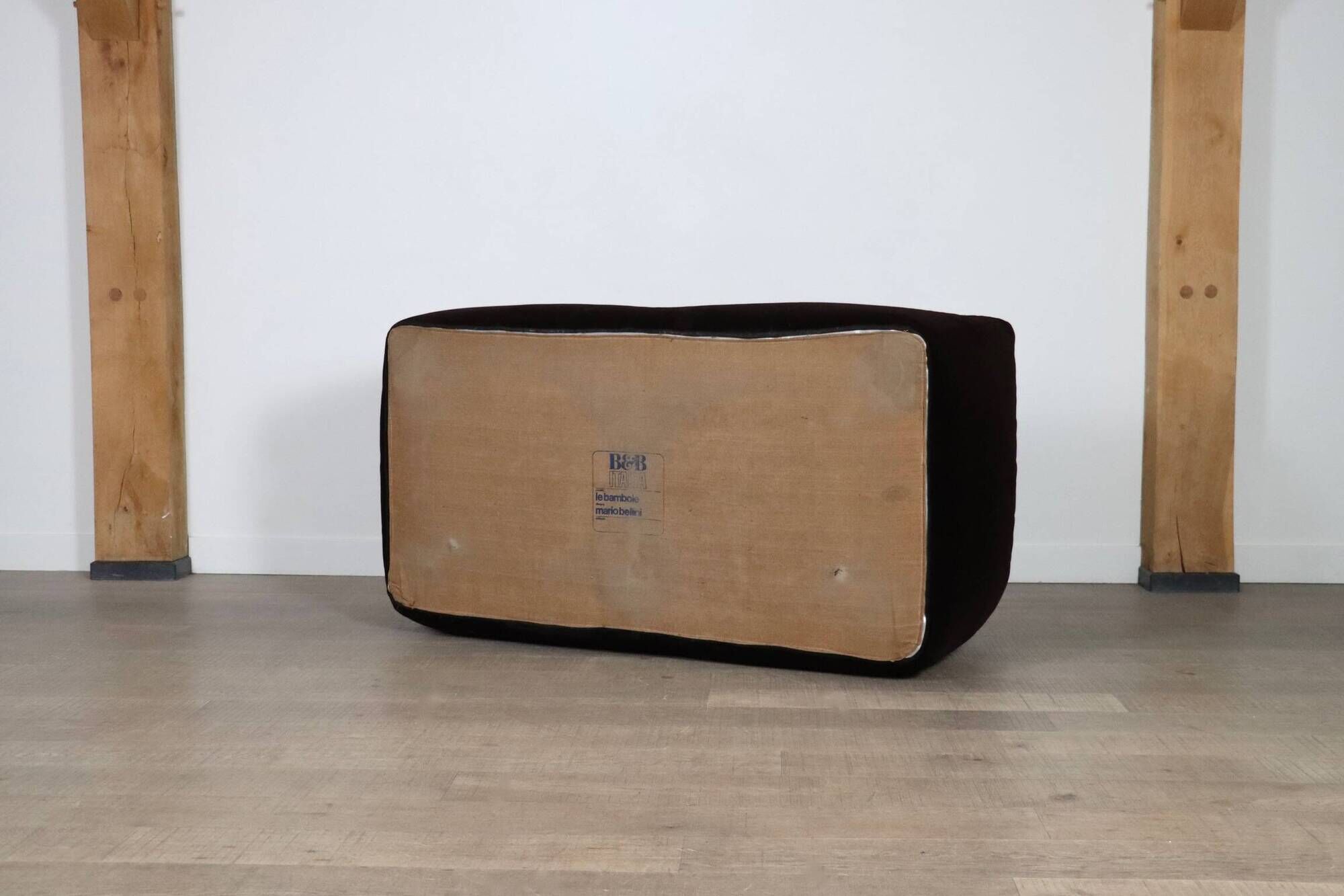 Le Bambole Sofa In Original Mohair Velvet By Mario Bellini For B&B Italia,