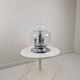 Italian Space Age Table Lamp with Effervescent Bubble Glass, 1970's
