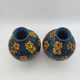 Pair of Large Art Deco Vases Émile Simonod H28cm Glazed Ceramic Blue
