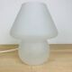 Lampe champignon verre blanc vintage
