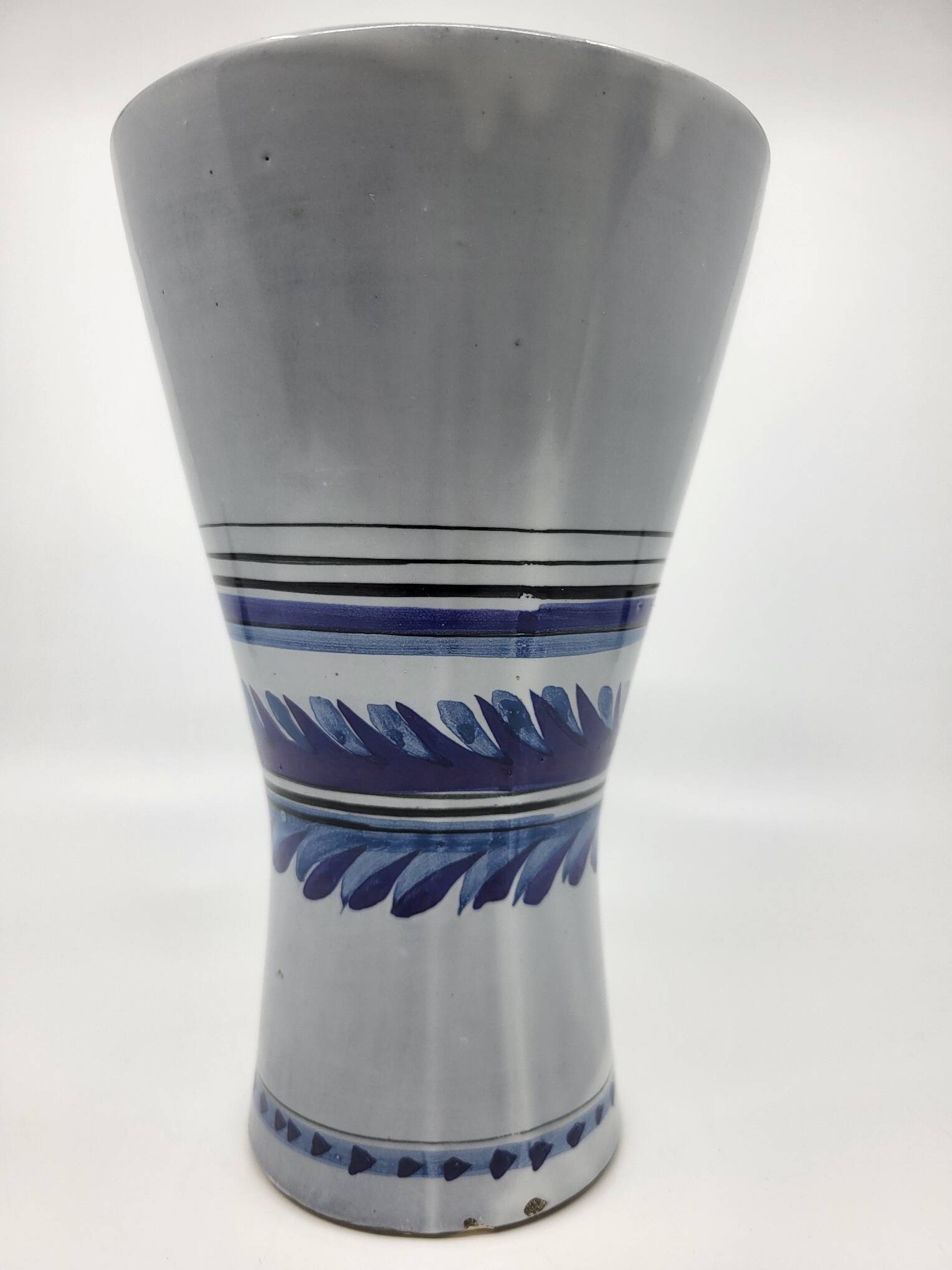 Roger Capron cornet vase in French ceramic Vallauris 1950
