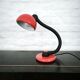 Klaus Hempel V3925/01 red desk lamp for Hustadt Leuchten, Germany 1970s