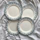 4 flat ironstone plates “Empire” Salins