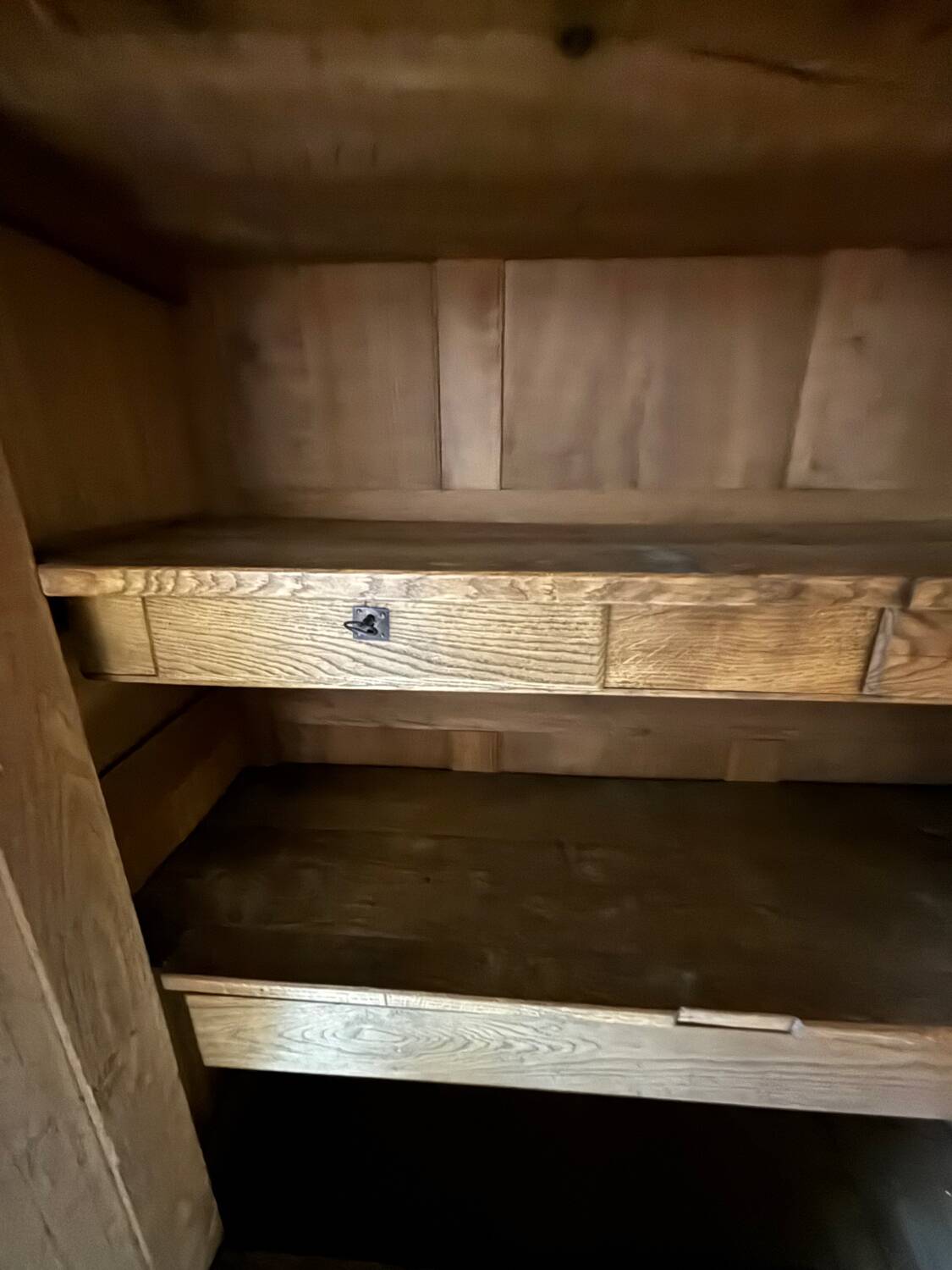 Parisian oak cabinet with pegs