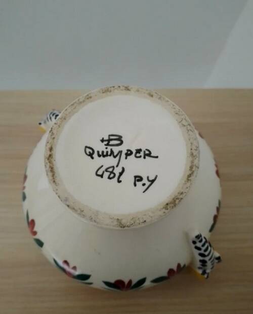 Vintage HB Quimper candy box