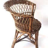 Rattan armchair for children