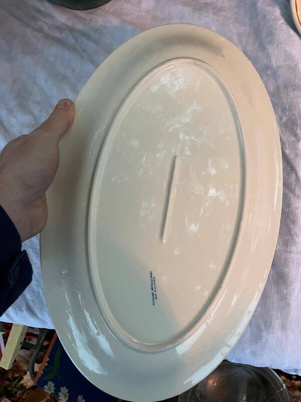 Plat de service poisson Alexandre Benjamin Navet pour Monoprix