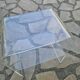 Vintage plexiglass bedside table