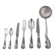 Orbrille Louis XV cutlery set 73 pieces in silver-plated metal, excellent condition.