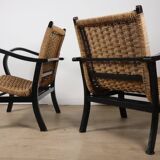 Pair of vintage armchairs by Erich Dieckmann, 1940