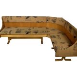 Canapé d'angle et chaises par Ludvik Volak pour Drevopodnik Holesov, 1960, Ensemble de 3