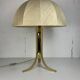 Large ( 65 cm ) midcentury brass space age mushroom table lamp, 1960s