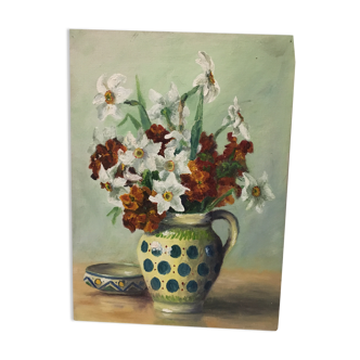 Still life bouquet of narcissus
