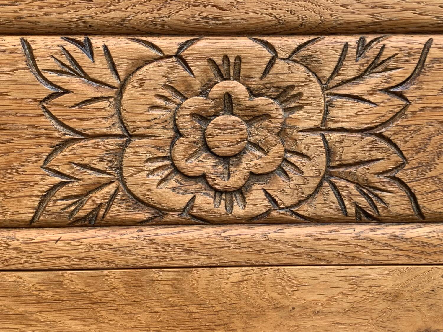 Art deco raw oak chest of drawers 1930