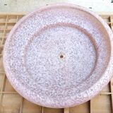 Pink clichy glass hanging lamp 1930