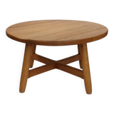 Brutalist oak coffee table