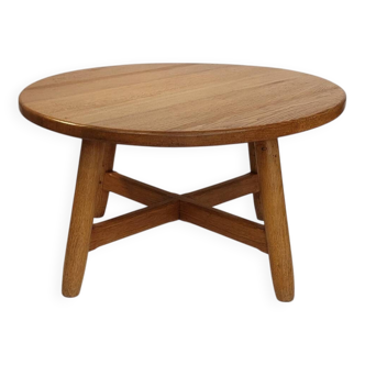 Brutalist oak coffee table