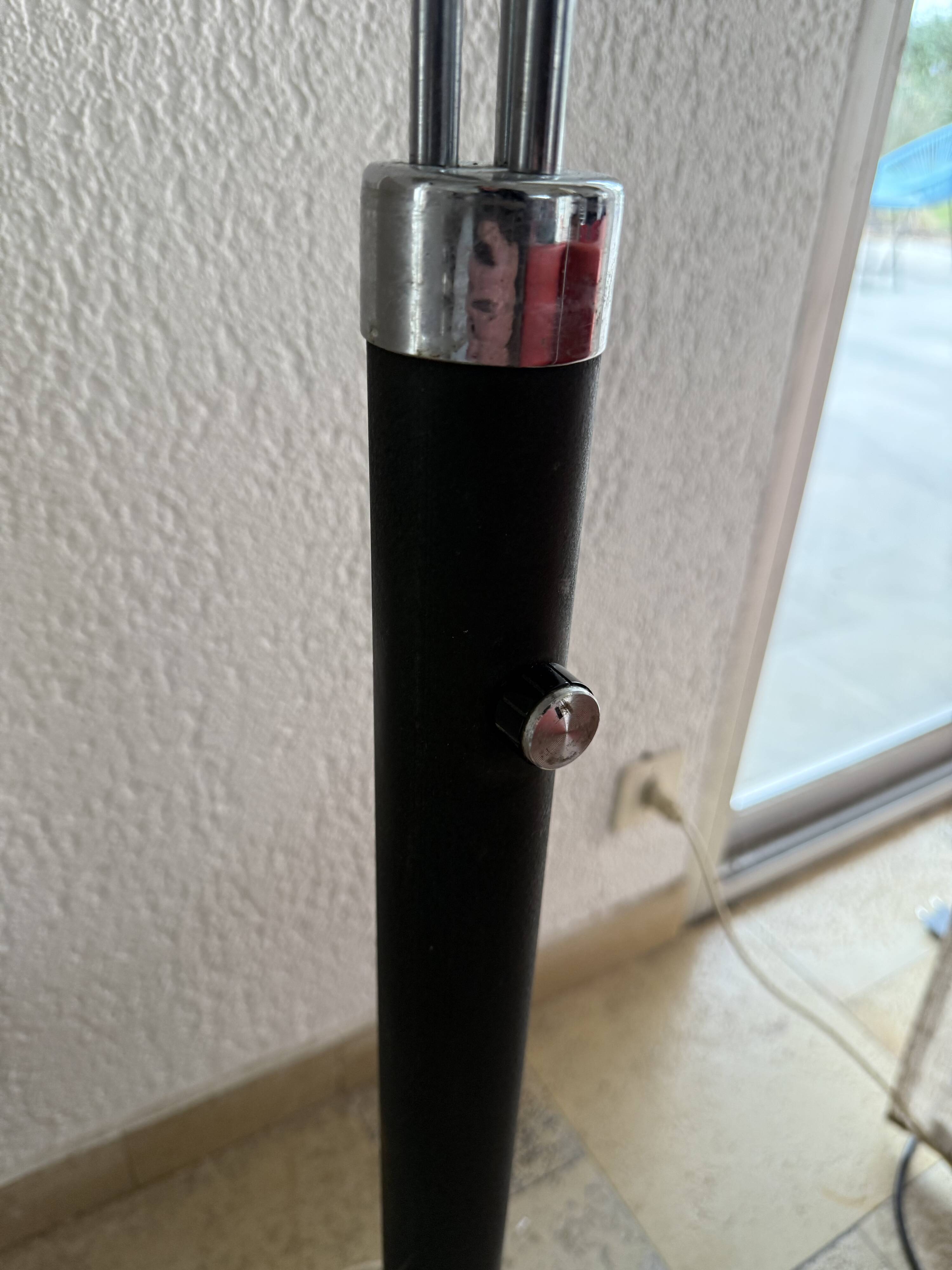 Vintage Italian three-light floor lamp