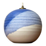 Mid-century studio pottery oil lamp by Karsten Nielsen for KN Keramik, 1960s.