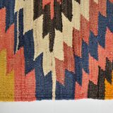 5x6 Green & Blue Tribal Hand Woven Kilim Area Rug, 160x190Cm