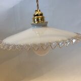 Vintage opaline hanging lamp