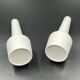 Pair of vintage white ceramic bud vases