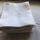 Lot de 12 serviettes brodées