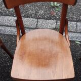 Lot de 4 chaises bistrot vintage