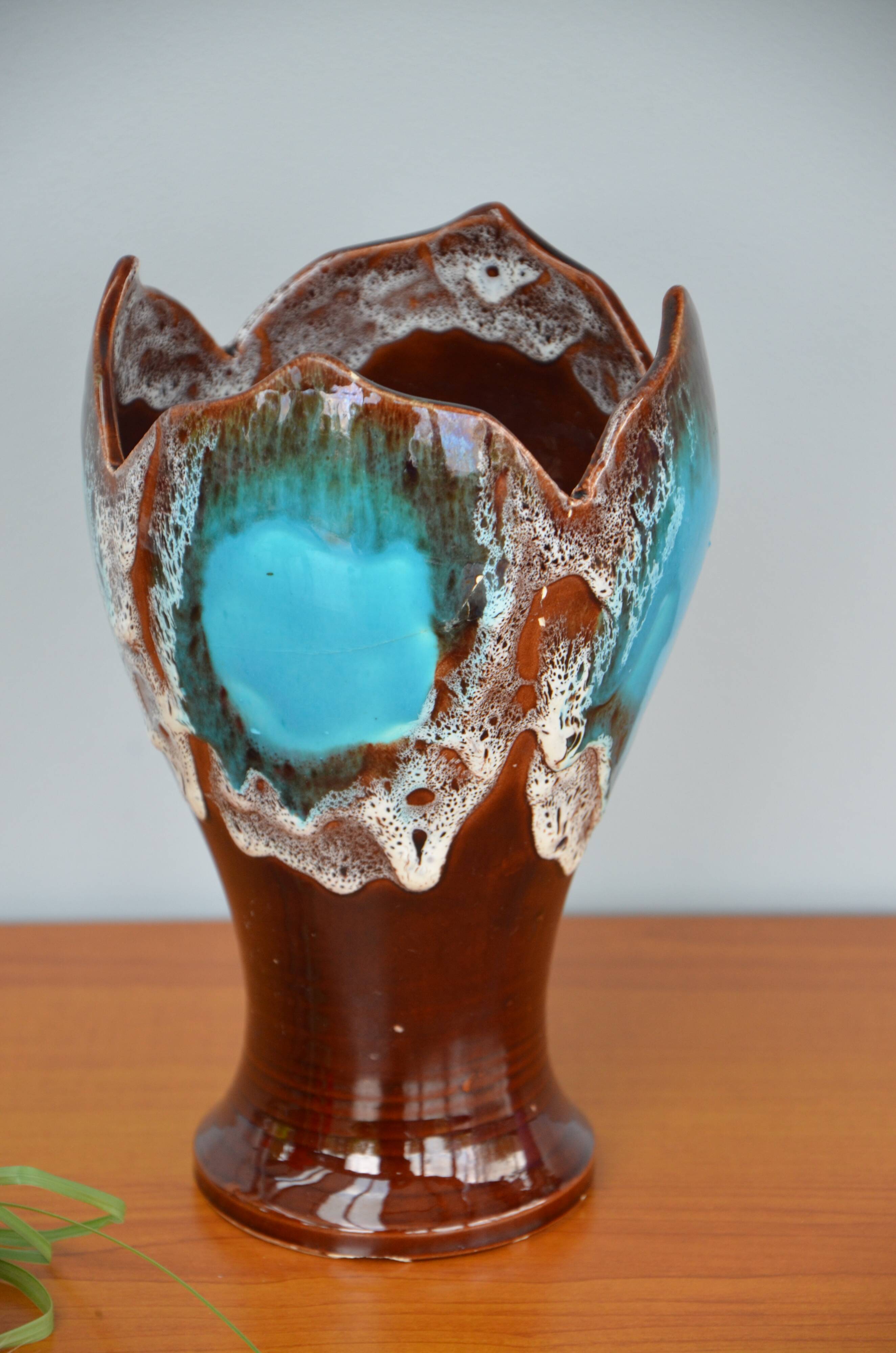Blue Vallauris vase