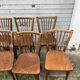 (Lot) 8 chaises bistrot estampillées Baumann