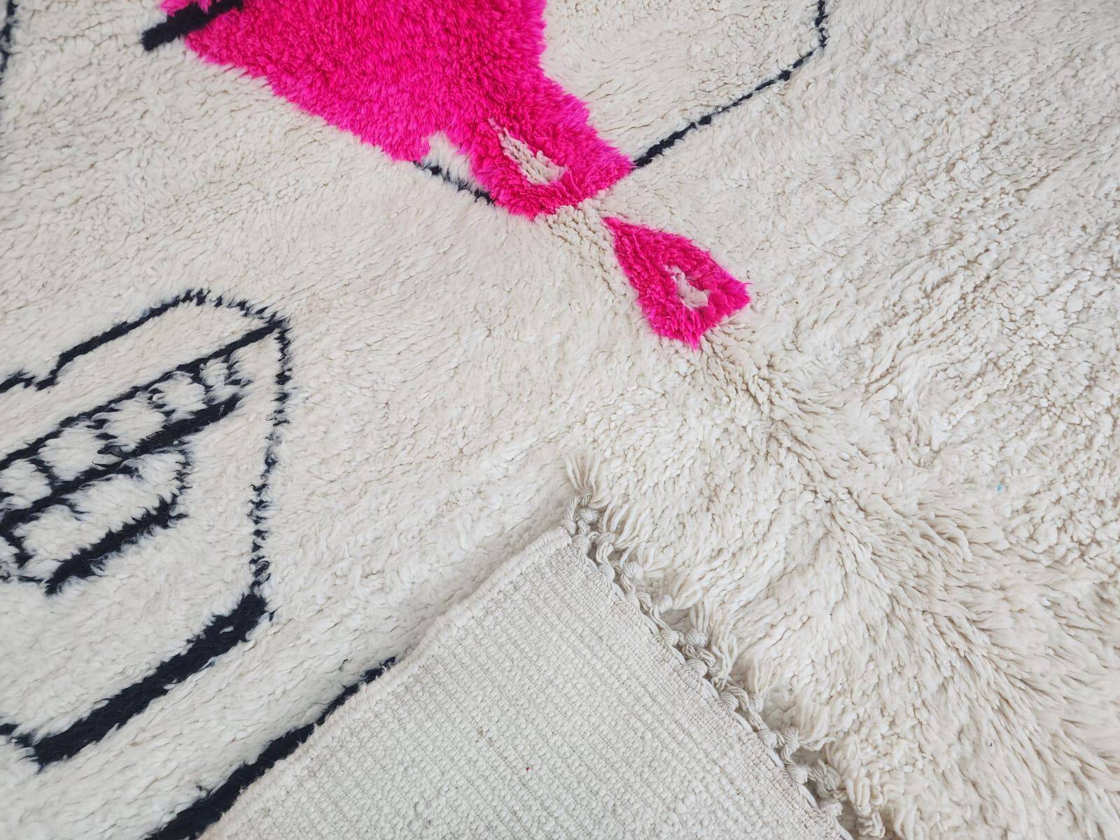 Unique handmade Berber rug 3x2 m
