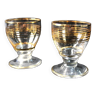 Duo verres à liqueur avec filets dorés - Art Déco 1940 certifié