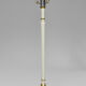 Lampadaire Art Déco en bois peint blanc et doré, 1925