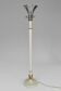 Lampadaire Art Déco en bois peint blanc et doré, 1925