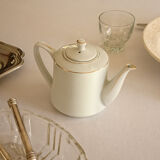 Selfish white porcelain teapot