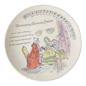 Antique porcelain plate