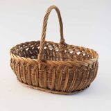 Rattan basket weaving