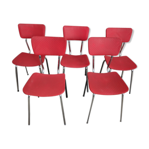 Série de 5 chaises vintage