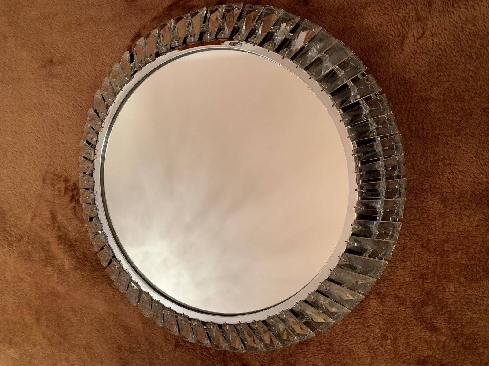 Mirror with Bakalowits crystals from Palwa, 1960s