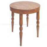 Vintage wooden bistro bottom stool