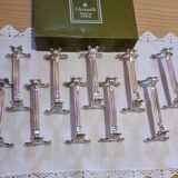 Set of 12 Christofle France Cutlery Rests Vendôme Model