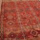 Vintage Moroccan Wool Rug 196 x 350 cm, Berber Handmade Bohemian Rug Unique