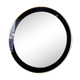 Black and gold 60s round mirror
