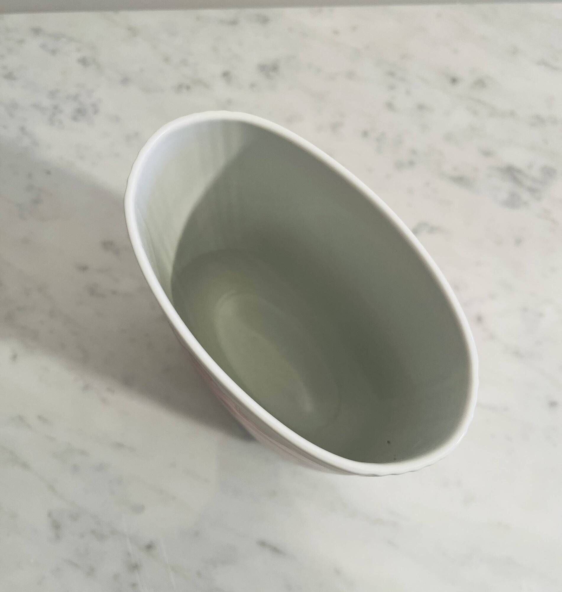 Vintage porcelain vase by Rosenthal created by artist Christa Goltz.